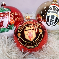 Стъклена коледна играчка с любим футболен отбор