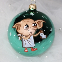 Стъклена коледна играчка Доби