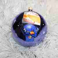 Стъклена коледна играчка Formula 1