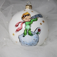 Стъклена коледна играчка Малкият принц