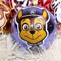 Стъклена коледна играчка - ПЕС Патрул