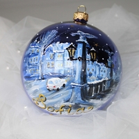 Стъклена коледна играчка - Орлов мост София
