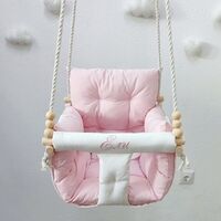 Луксозна бебешка люлка в светло розово