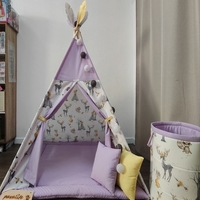 Детска палатка за момиче в лилаво - 
