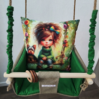 Бебешка стандартна люлка с пълноцветен печат - 