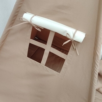 Едноцветна неутрална палатка с дълго килимче - 