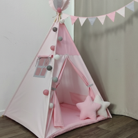 Едноцветна палатка за момиче - „Розова приказка“