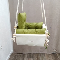 Луксозна бебешка люлка в пастелно зелено