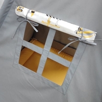 Едноцветна палатка за момче - На строежа