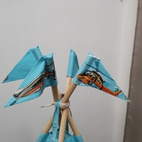 Детска палатка за момче, с килимче на малки квадратчета - 