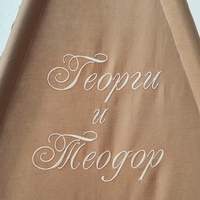 Детска палатка с дебело килимче на квадратчета в кафяво - 