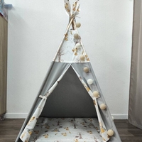 Едноцветна палатка с тънко килимче - Лисици в гората