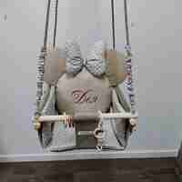 Бебешка люлка Мини Маус - сивкаво бежово