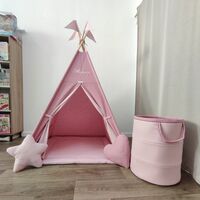 Едноцветна палатка с дебело килимче  - 