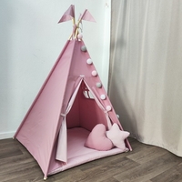 Едноцветна палатка с дебело килимче  - 