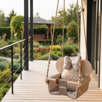 Бебешка люлка Мини Маус - сивкаво бежово