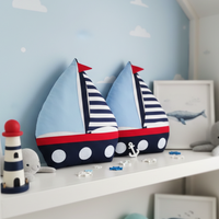 Декоративна детска възглавница „Малкият капитан“