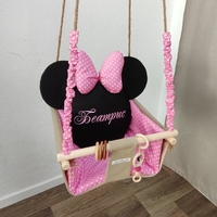 Бебешка люлка Мини Маус в розово и черно