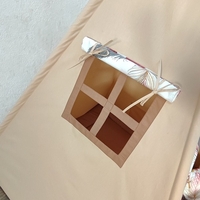 Едноцветна палатка с дебело килимче  -  Индианско типи