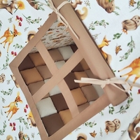 Детска палатка с дебело килимче на квадратчета - 