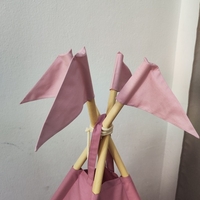 Едноцветна палатка с дебело килимче  - 