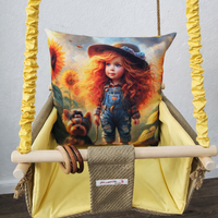 Бебешка стандартна люлка с пълноцветен печат - 