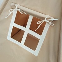 Едноцветна неутрална палатка в бежово с дебело килимче