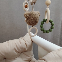 Луксозна бебешка люлка в бежово