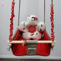 Бебеша люлка цвете - Калинки в червено