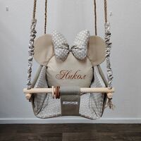 Бебешка люлка Мини Маус - сивкаво бежово