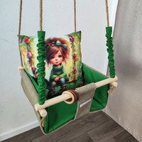 Бебешка стандартна люлка с пълноцветен печат - 