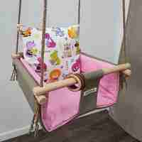 Бебешка стандартна люлка - Шарени животинки