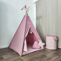 Едноцветна палатка с дебело килимче  - 