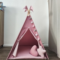 Едноцветна палатка с дебело килимче  - 