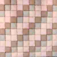 Едноцветна палатка в цвят праскова с килимче на квадратчета - 