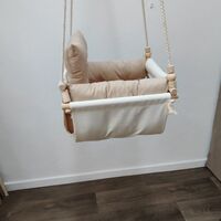 Луксозна бебешка люлка в бежово