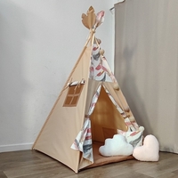 Едноцветна палатка с дебело килимче  -  Индианско типи