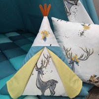 Едноцветна палатка в тюркоаз - 