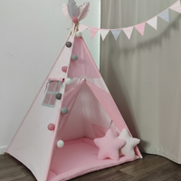 Едноцветна палатка за момиче - „Розова приказка“