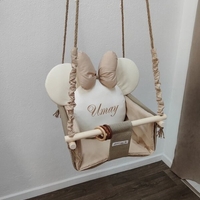 Бебешка люлка Мини Маус - екрю и бежово