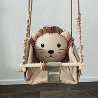 Бебешка люлка Джунгла - лъвче в бежово с кафява грива