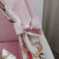 Едноцветна палатка в розово с дебело килимче - 