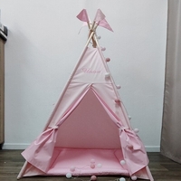 Едноцветна палатка с дебело килмче - 