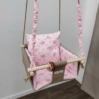 Бебешка стандартна люлка - Розови китове