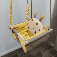 Бебешка люлка Джунгла - жирафче в жълто