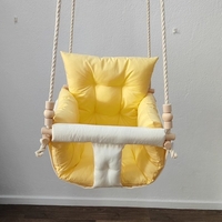 Луксозна бебешка люлка в жълто