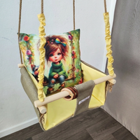 Бебешка стандартна люлка с пълноцветен печат - 