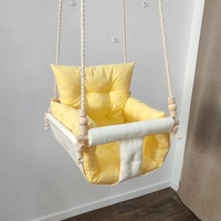 Луксозна бебешка люлка в жълто