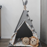 Едноцветна палатка с дебело килимче - Джунгла