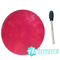 Червен шамански ритуален тъпан, барабан 45 см